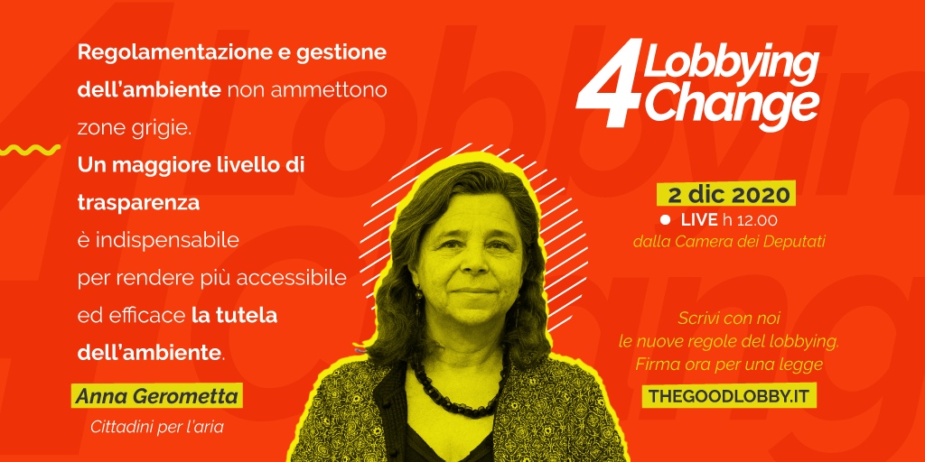 Lobby for change, Cittadini per l’aria: “L’ambiente non ammette zone grigie”