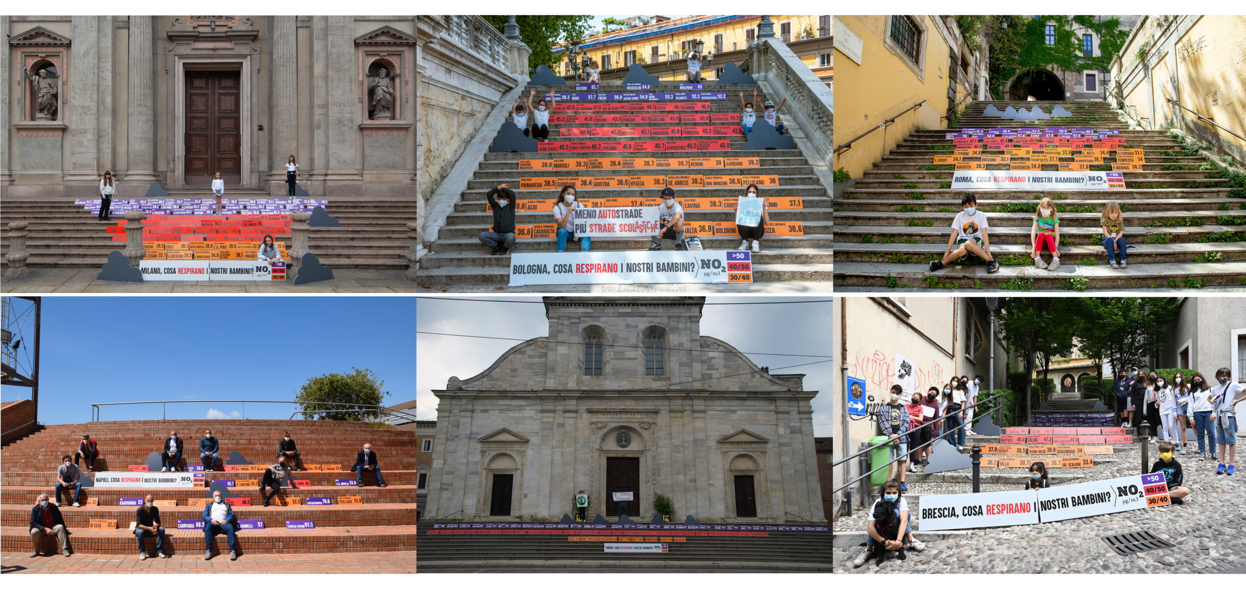 Flash mob in tutta Italia per proteggere i bambini dall’NO2